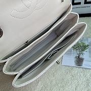 Chanel Trendy 92236V White Silver Hardware Size 25 x 17 x 12 cm - 4