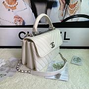 Chanel Trendy 92236V White Silver Hardware Size 25 x 17 x 12 cm - 3