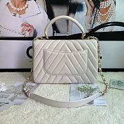 Chanel Trendy Handle 92236V White Gold Hardware Size 25 x 17 x 12 cm - 2