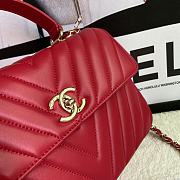 Chanel Trendy 92236V Red Gold Hardware Size 25 x 17 x 12 cm - 4