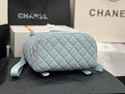 Chanel Blue Silver Hardware Backpack 91120 Size 25 x 20 x 10 cm - 6