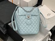 Chanel Blue Silver Hardware Backpack 91120 Size 25 x 20 x 10 cm - 4