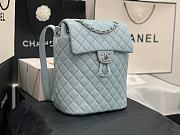 Chanel Blue Silver Hardware Backpack 91121 Size 28 x 23 x 13 cm - 1