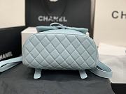 Chanel Blue Silver Hardware Backpack 91121 Size 28 x 23 x 13 cm - 5