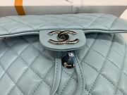 Chanel Blue Silver Hardware Backpack 91121 Size 28 x 23 x 13 cm - 4