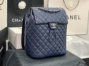 Chanel Deep Blue Silver Hardware Backpack 91122 Size 30 x 25 x 15 cm - 1