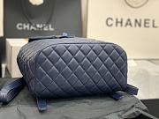 Chanel Deep Blue Silver Hardware Backpack 91122 Size 30 x 25 x 15 cm - 6