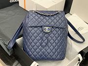 Chanel Deep Blue Silver Hardware Backpack 91122 Size 30 x 25 x 15 cm - 5