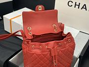 Chanel Red Silver Hardware Backpack 91122 Size 30 x 25 x 15 cm - 6