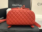 Chanel Red Silver Hardware Backpack 91122 Size 30 x 25 x 15 cm - 5