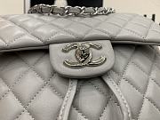 Chanel Gray Silver Hardware Backpack 91122 Size 28 x 23 x 13 cm - 2