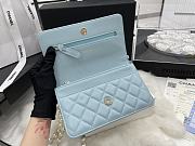 Chanel WOC Pearl Chain Light Blue Lambskin A68052 Size 19.2 x 12.3 x 3.5 cm - 3