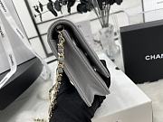 Chanel WOC CC Chain Gray Lambskin A68060 Size 19.2 x 12.3 x 3.5 cm - 2