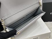 Chanel WOC CC Chain Gray Lambskin A68060 Size 19.2 x 12.3 x 3.5 cm - 4