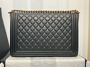 Chanel Leboy Lambskin Black 67087 GHW Size 30 cm - 4