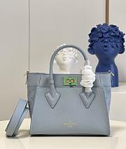 LV On My Side PM Baby Blue M57728 Size 25 x 20 x 12 cm - 1