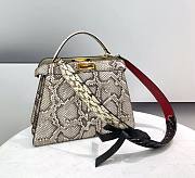 Fendi Peekaboo Natural Python Leather Bag Size 33 x 22 x 15 cm - 1