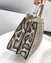 Fendi Peekaboo Natural Python Leather Bag Size 33 x 22 x 15 cm - 2