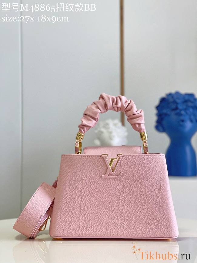 LV Capucines Taurillon Leather Pink M4886 Size 27 x 18 x 9 cm - 1