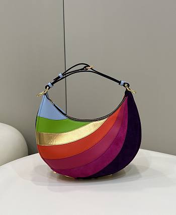 Fendi Graphy Small Multicolor Leather Bag Size 29 x 24.5 x 10 cm