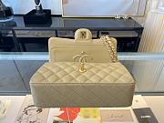 Chanel Caviar Double Flap Bag Dark Beige GHW Size 23 cm - 2