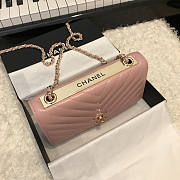 Chanel WOC 80983 V Pink GHW - 3