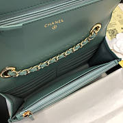 Chanel WOC 80983 V Green GHW - 4