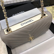 Chanel WOC 80983 V Gray GHW - 5