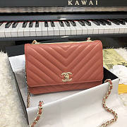 Chanel WOC 80983 V Orange GHW - 1