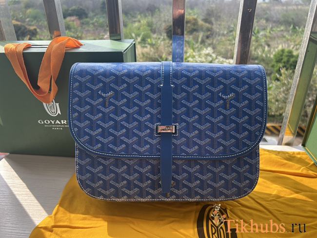 Goyard Belvédère II Blue Size 28 x 19 x 7.5 cm - 1