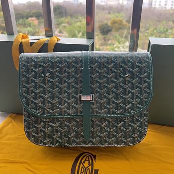 Goyard Belvédère II Green Size 28 x 19 x 7.5 cm