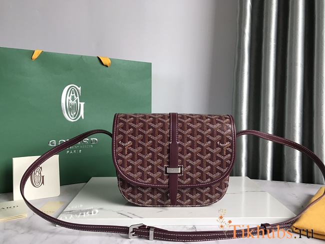 Goyard Belvédère II 020198 Wine Red Size 21 x 16 x 6 cm - 1