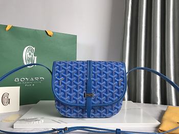 Goyard Belvédère II 020198 Blue Size 21 x 16 x 6 cm