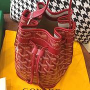 Goyard Petit Flot Bucket Red Bag Size 23 x 15 x 17.5 cm - 2
