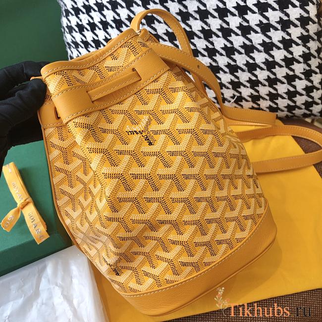 Goyard Petit Flot Bucket Yellow Bag Size 23 x 15 x 17.5 cm - 1