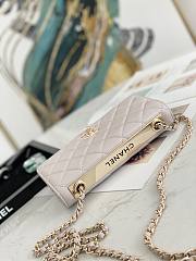 Chanel WOC 88633 Gray GHW Size 19 cm - 3