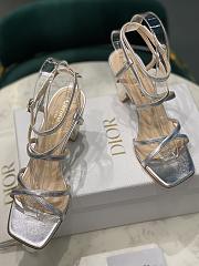 Dior High Heel Silver Height 7.5 cm  - 5