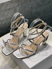 Dior High Heel Silver Height 7.5 cm  - 3