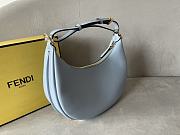 Fendi graphy Small Light Blue Leather Bag Size 29 x 24.5 x 10 - 4