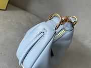 Fendi graphy Small Light Blue Leather Bag Size 16.5 x 14 x 5 cm - 2