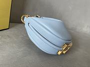 Fendi graphy Small Light Blue Leather Bag Size 16.5 x 14 x 5 cm - 3