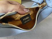 Fendi graphy Small Light Blue Leather Bag Size 16.5 x 14 x 5 cm - 6