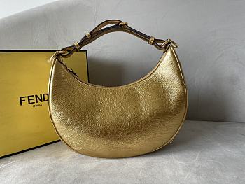 Fendi graphy Small Gold Leather Bag Size 29 x 24.5 x 10