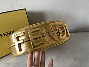 Fendi graphy Small Gold Leather Bag Size 29 x 24.5 x 10 - 5