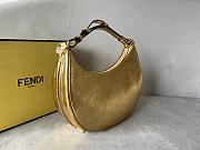 Fendi graphy Small Gold Leather Bag Size 29 x 24.5 x 10 - 4