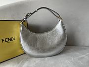 Fendi graphy Small Silver Leather Bag Size 29 x 24.5 x 10 - 1