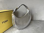Fendi graphy Small Silver Leather Bag Size 29 x 24.5 x 10 - 4