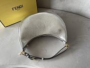 Fendi graphy Small Silver Leather Bag Size 29 x 24.5 x 10 - 2