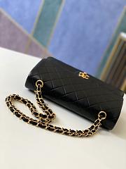 Chanel Vintage CF Black Gold Hardware 112 Size 26 cm - 6