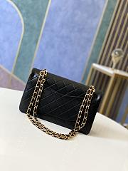 Chanel Vintage CF Black Gold Hardware 112 Size 26 cm - 3